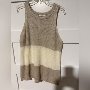 Maurices Beige Knit Sweater Tank